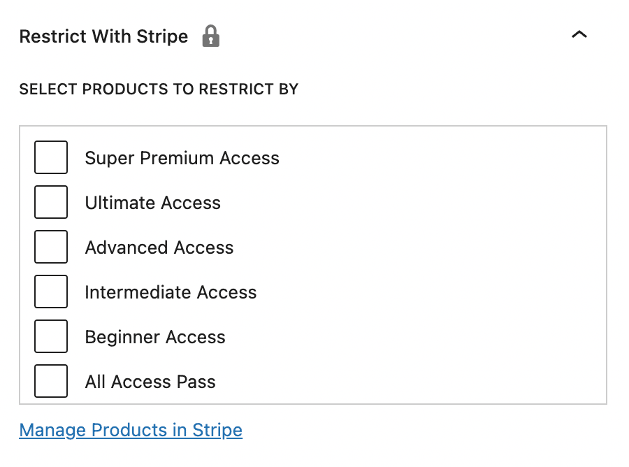 Restrict Access to a Single Page or Post in Restrict With Stripe