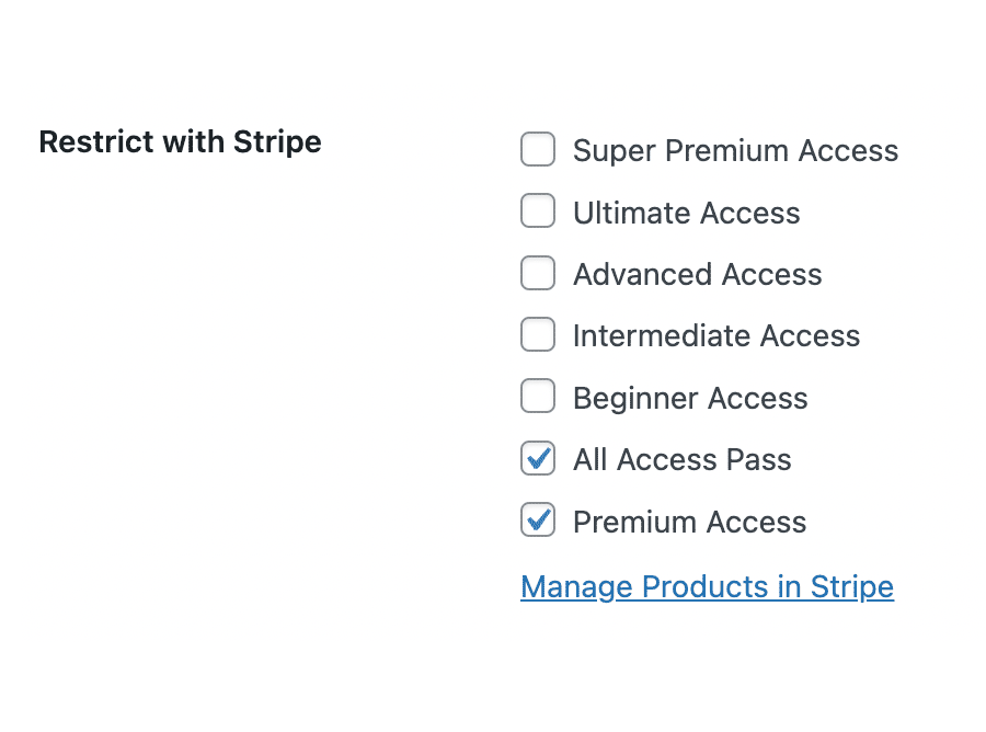 Restrict a Category or Tag in WordPress with Restrict With Stripe